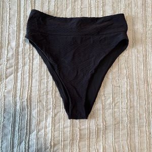 Black High Waisted SwimSuit Bottoms from Aerie, size medium